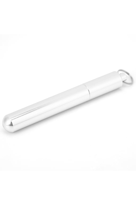 Waterproof Aluminum Alloy Toothpick Bottle Portable Keychain Tooth Picker Reusable