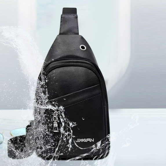 Waterproof Anti-Theft Chest Bag for Men Women Travel Gym Sports Crossbody Sling Backpack with Lock Zipper Multiple Pockets Unisex Durable Lightweight