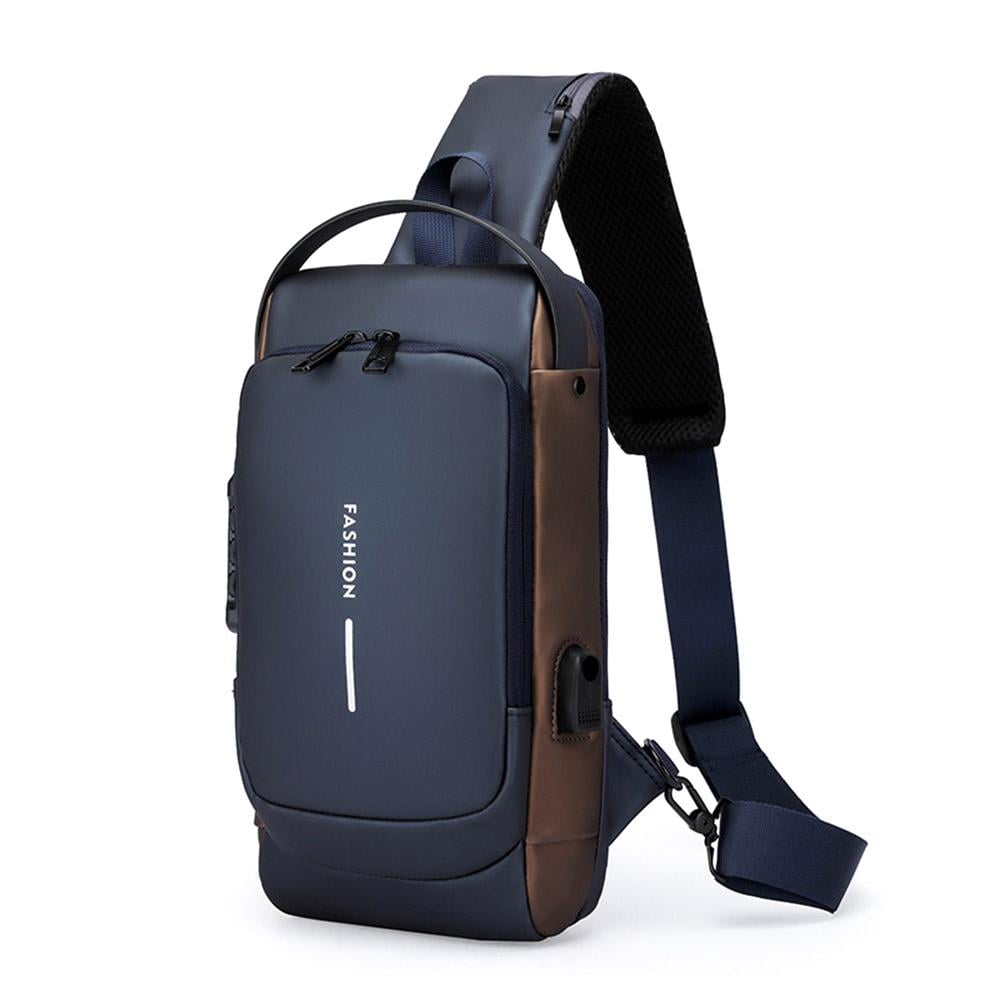 Waterproof Anti-Theft Crossbody Bag for Men and Women, with USB ...