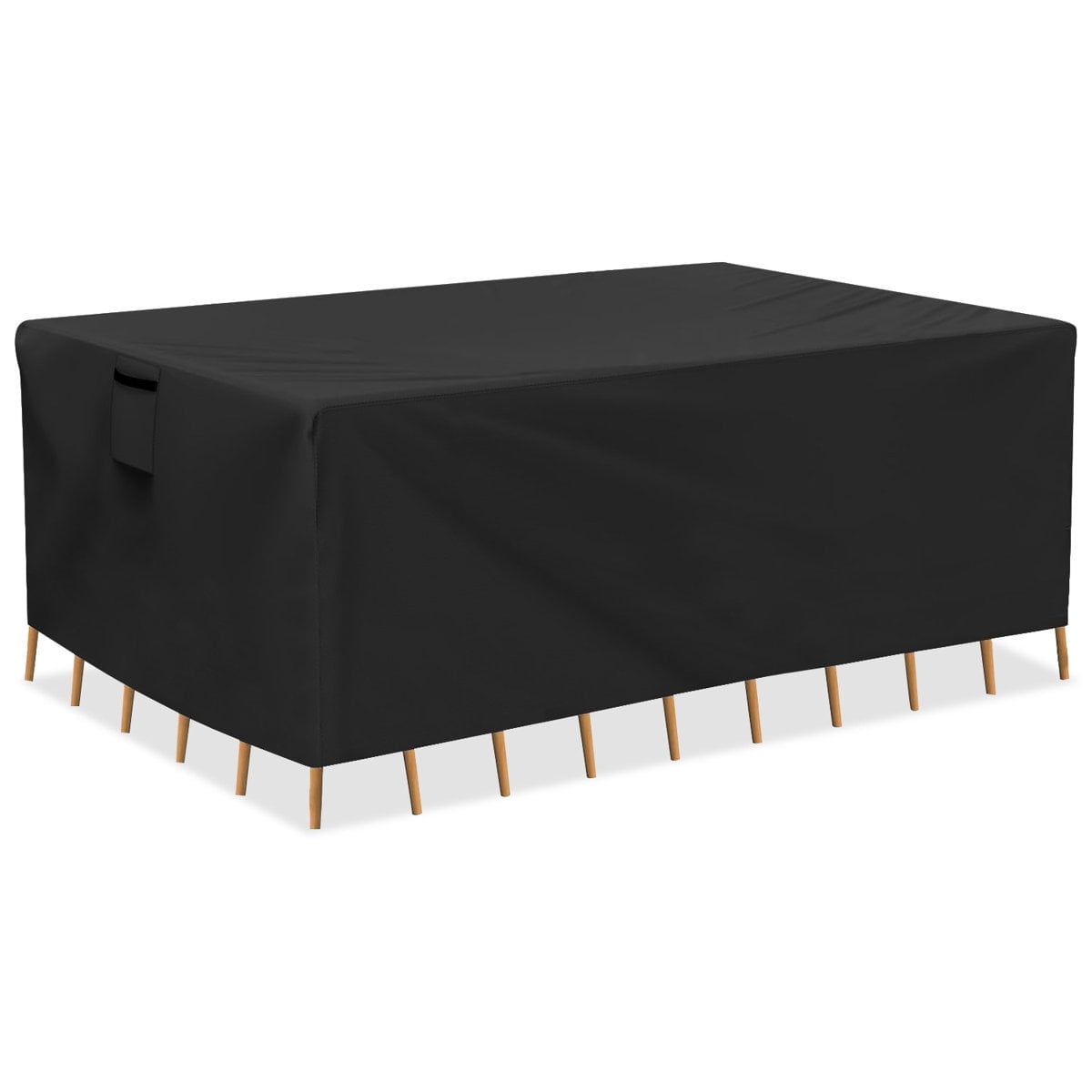 Durable Patio Sofa Set Covers, Rectangular Patio Table Cover Waterproof, Anti-UV Outdoor Furniture Set Cover,109" L x 83" W x 28" H