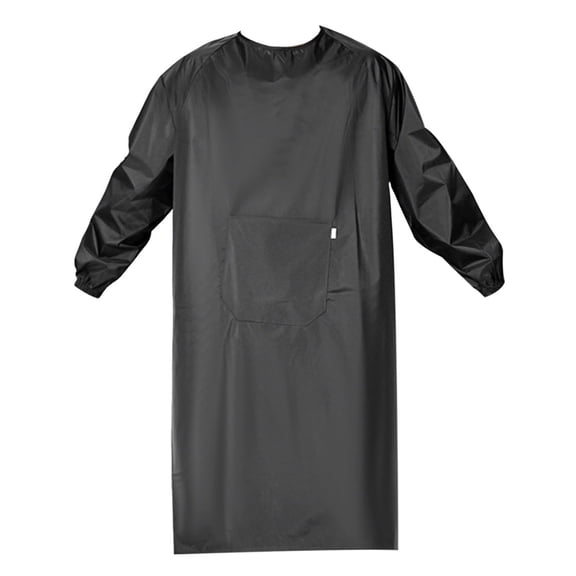 Waterproof Apron Long Sleeves Smock Overalls Work Apron for DishWashing, Lab Work, Dog Grooming, Cleaningblack