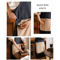 thumbnail image 1 of Kitchen Apron with Detachable Hand Towel, Cross-Back No-Tie Kitchen Apron with Absorbent Towel for Cooking & Cleaning, 1 of 14