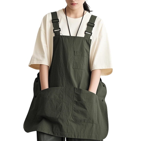 Waterproof Apron with Pocket For Restaurants Bakeries And Pet Grooming Easy Cleaning Apron Coverall for Kitchen Cooking