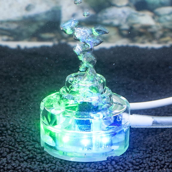 Waterproof Aquarium Bubble Light Multi-Color LED Fish Tank Underwater Submersible Landscaping Decor Lamp Strip (12.0 inches / 30.5 cm)