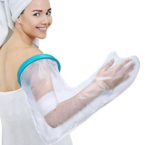 Waterproof Arm Cast Cover for Shower Adult Arm, Reusable Cast Shower Cover Arm, Cast Bag Cast Protector for Shower Arm, Broken Arm Shower Bag, Watertight Seal to Keep Cast and Bandage Dry
