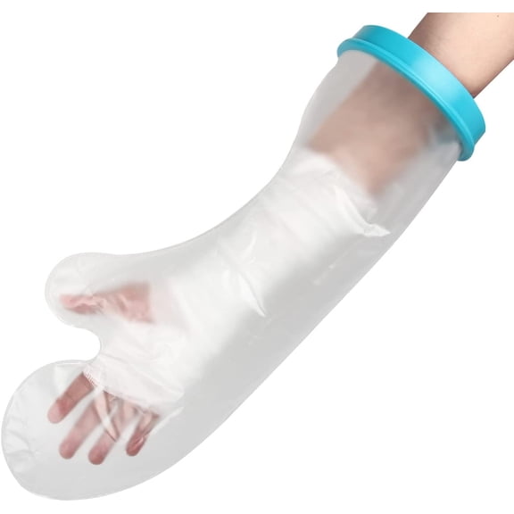 Waterproof Arm Cast Cover for Shower Bath, Adult Reusable Extra Large Half Arm Cast Covers Protector Shower Bag for Wound Arm, Hands, Wrists, Elbow, Finger