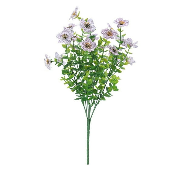 Waterproof Artificial Flower Arrangement - Silk Screen Printing Cloth Flowers for Outdoor Patio, Indoor Home, Office & Wedding Decor