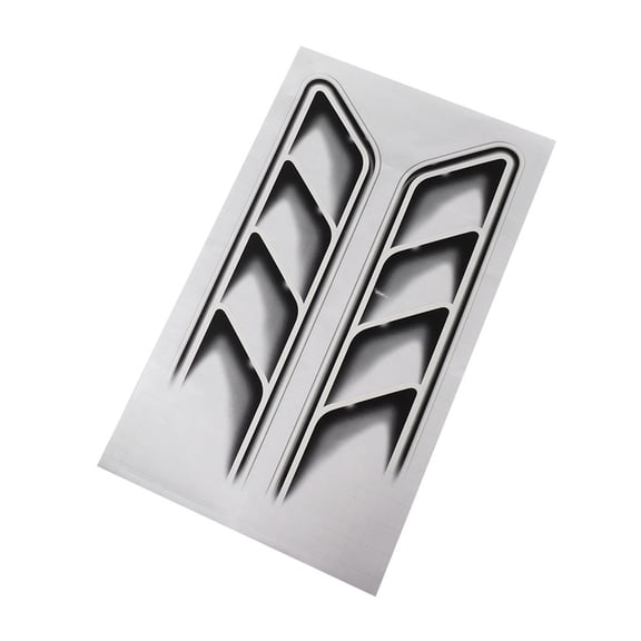 Waterproof Auto Vent Air Flow Fender Stickers Stylish Car Decals (2Pcs) Fangkenuo