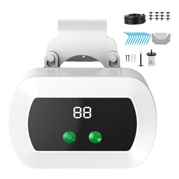 Waterproof Automatic Watering Timer for Easy Garden and Balcony Plant Care Home Gardening Timer Adjustable Drip Tips