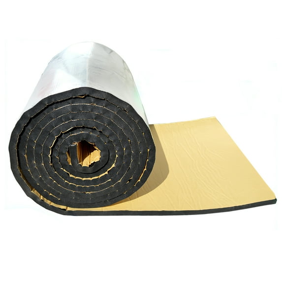 Waterproof Automotive Sound Deadener Mat - Butyl Heat Shield Insulation & Vibration Dampening with Aluminium Foil