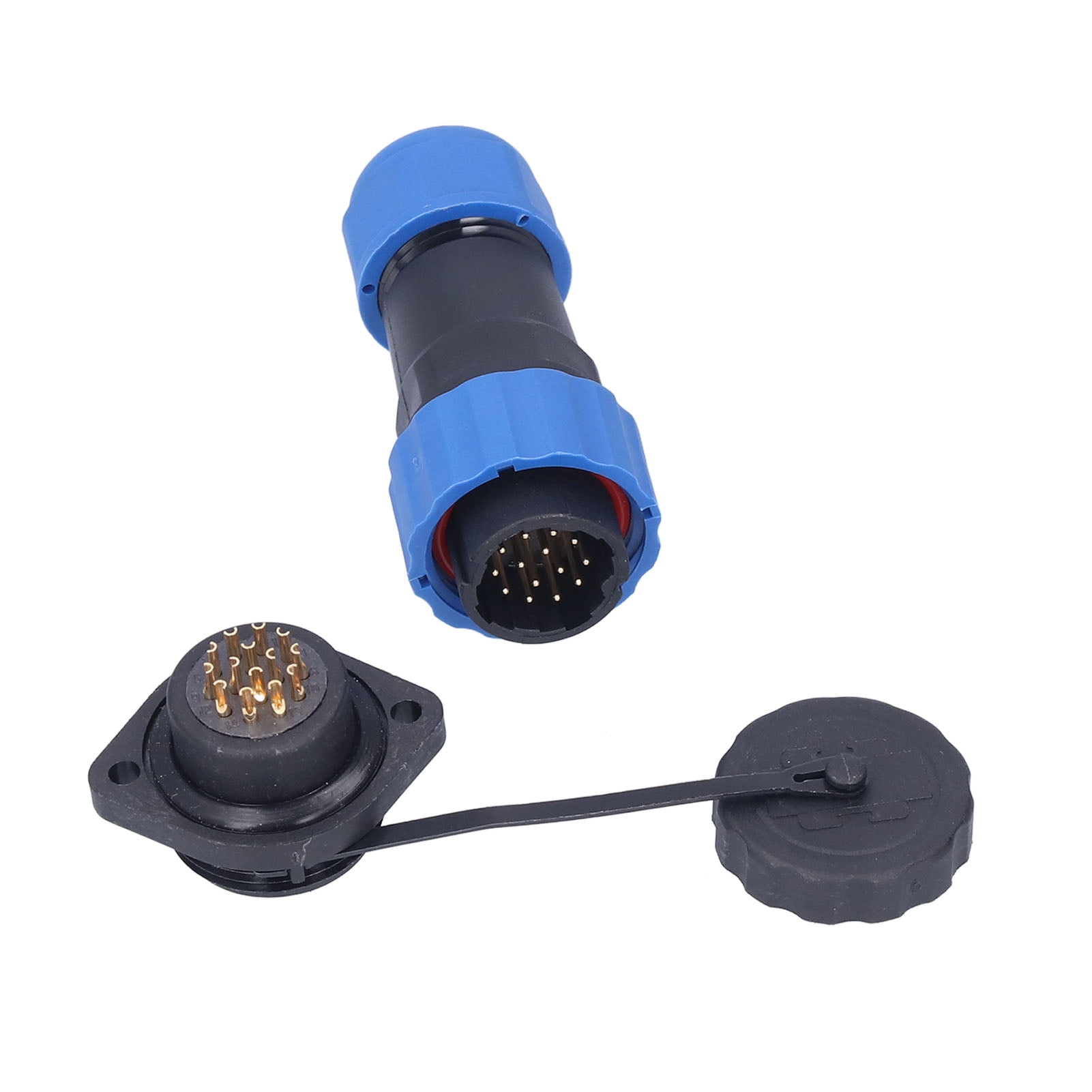 Connecteur Aviation 16mm GX162 2 Broches - Bouchon AC250V 5A - Marque Uxcell