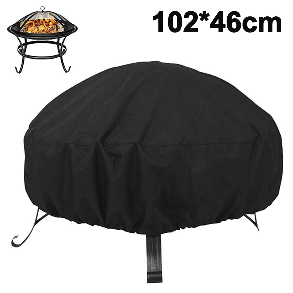 Waterproof BBQ Barbeque Grill Dust Cover Protection Outdoor Round Heavy