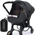 thumbnail image 1 of Waterproof Baby Car Seat Cover Compatible with Doona Car Seat and Stroller,Patented Windproof Car Seat Canopy for Boys & Girls, Keeps Babies Warm and Cozy(Black), 1 of 8