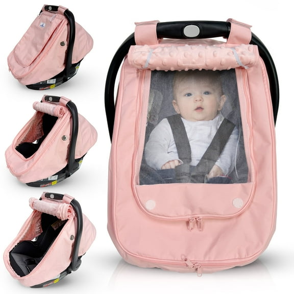 Waterproof Baby Car Seat Cover, Windproof Carseat Cover for Babies, Keeps babies Warm & Comfy