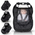 thumbnail image 1 of Waterproof Baby Car Seat Cover, Windproof Carseat Cover for Babies, Keeps babies Warm & Comfy, 1 of 7