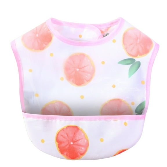 Waterproof Baby Feeding Bibs with Crumb Pocket Adjustable Baby Teething Bib Baby Food Bibs Baby Shower Favor Gift Christmas New Year 6-12 Months