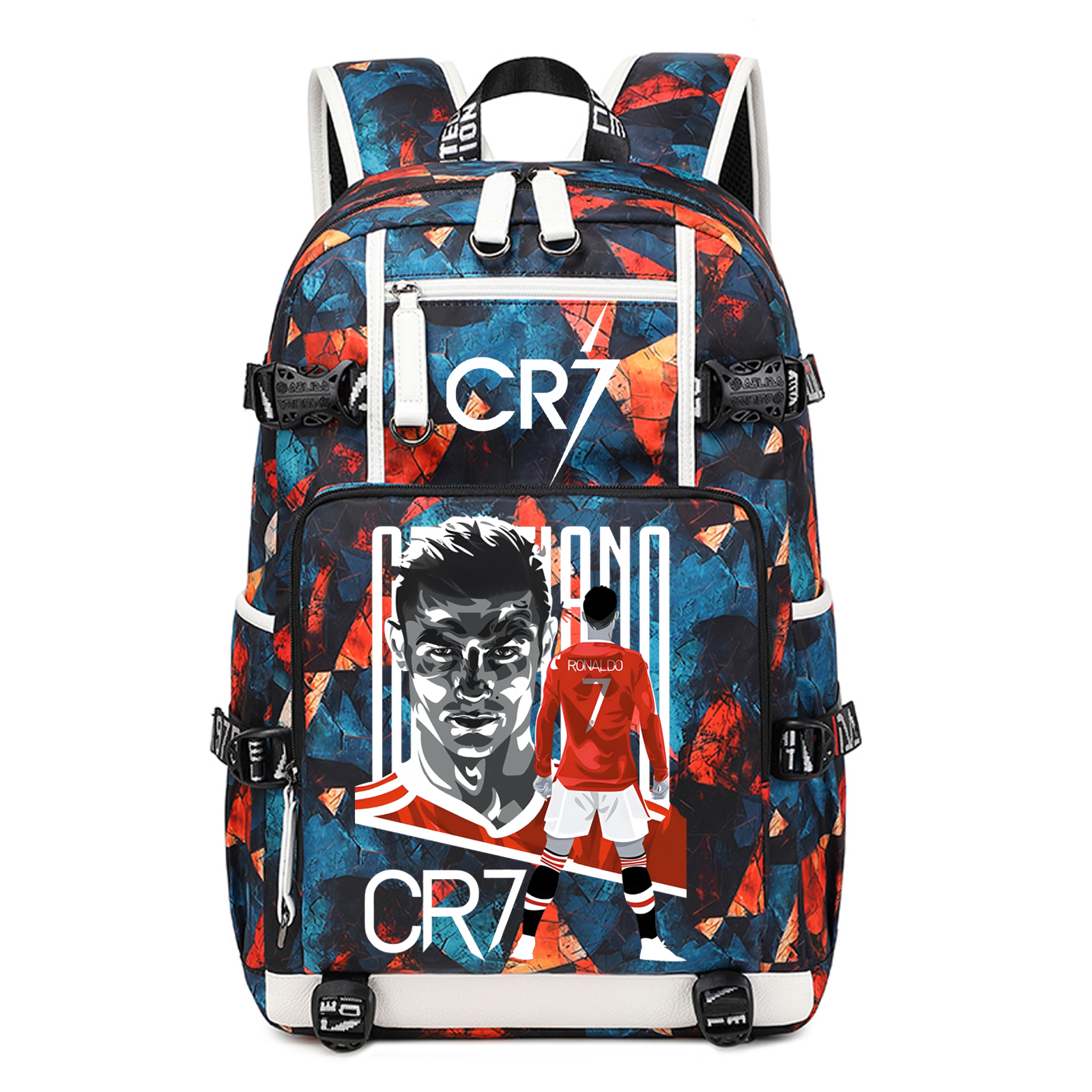 Waterproof Outdoor Backpack Cristiano Ronaldo Design Perfect For School ...