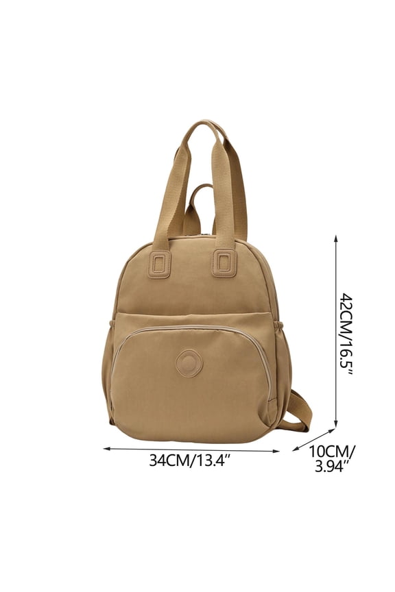 Waterproof Backpack, Large Capacity Convertible Bag, 3-Way Tote Backpack Purse for Women Men, Casual Travel Work Bag(Khaki)