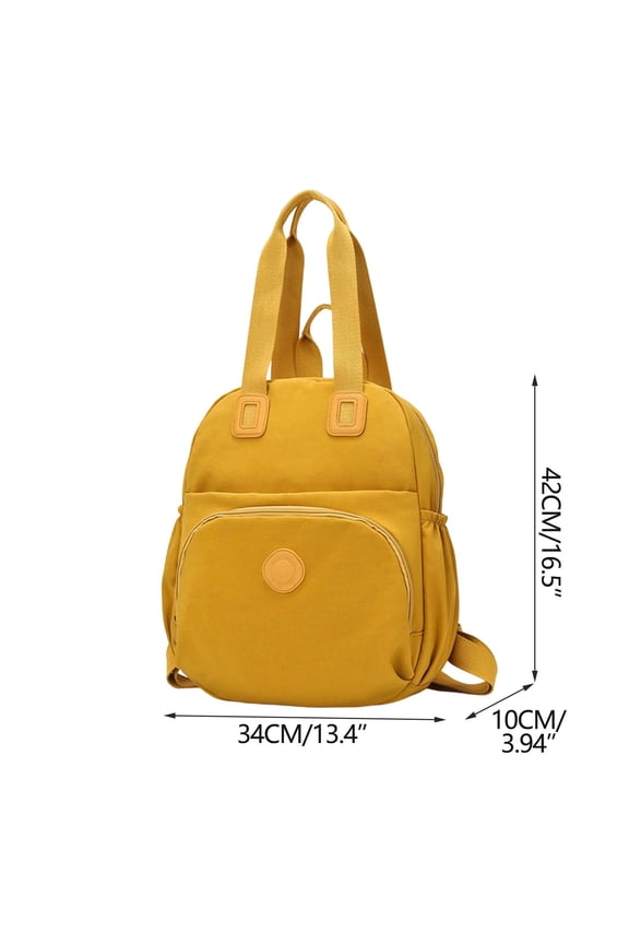Waterproof Backpack, Large Capacity Convertible Bag, 3-Way Tote Backpack Purse for Women Men, Casual Travel Work Bag(Yellow)