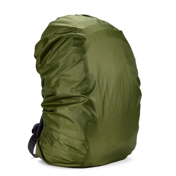 Waterproof Backpack Rain Cover, Hiking Backpack Cover with Elastic Strap, Reusable Pack Cover for Camping Cycling Commute, Green Size M