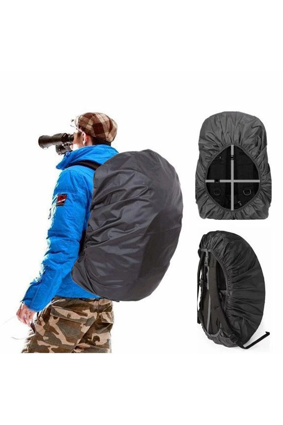 Waterproof Backpack Rain Cover for (40-50L), Upgraded Anti-Slip Cross Buckle Straps, Triple Strengthened Layers - L