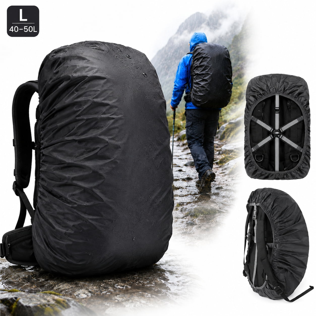 50 liter backpack rain fly Mardingtop 50L Molle Hiking Internal Frame Backpacks with Cover for Camping,Backpacking,Travelling Description Waterproof protection with a more sustainable approach Hodari 50L Backpack - Recycled