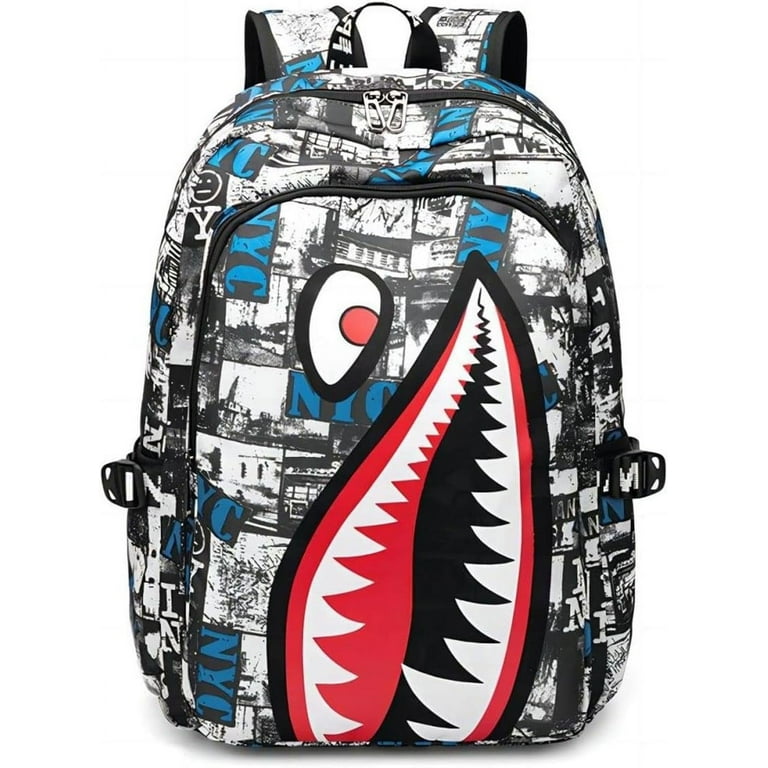 Waterproof Backpack Shark Backpack Cartoon Shoulder Bag Casual Shark Daypack Backpacks for Boys Girls Teens Adults Style 3 Walmart