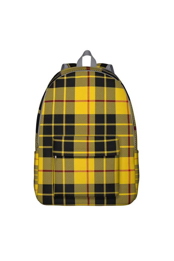 Waterproof Backpack with Abstract Plaid and Retro Checkerboard Pattern – Classic Red and Black Buffalo Plaid, Durable and Lightweight