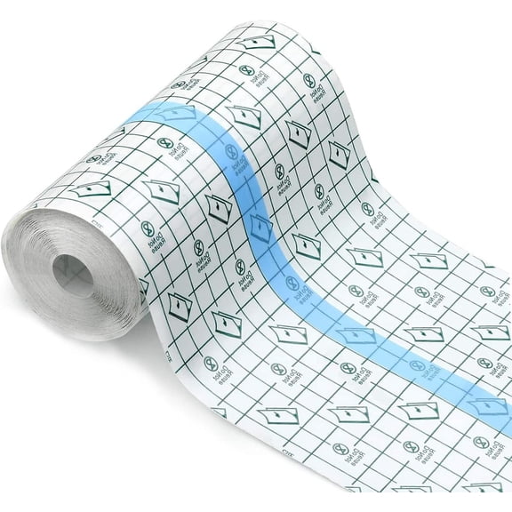 Waterproof Bandages Transparent Film Dressing, 6 Inch x 5.4 Yard - Second Skin Healing Protective, Clear Adhesive Bandages Shower Shield Dressing Tape for Tattoos Aftercare Swimming