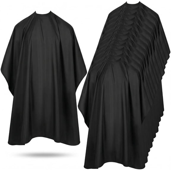 Waterproof Barber Cape 51"x59" Anti-Static Salon Cape with Adjustable Snap Closure for Hairdressing