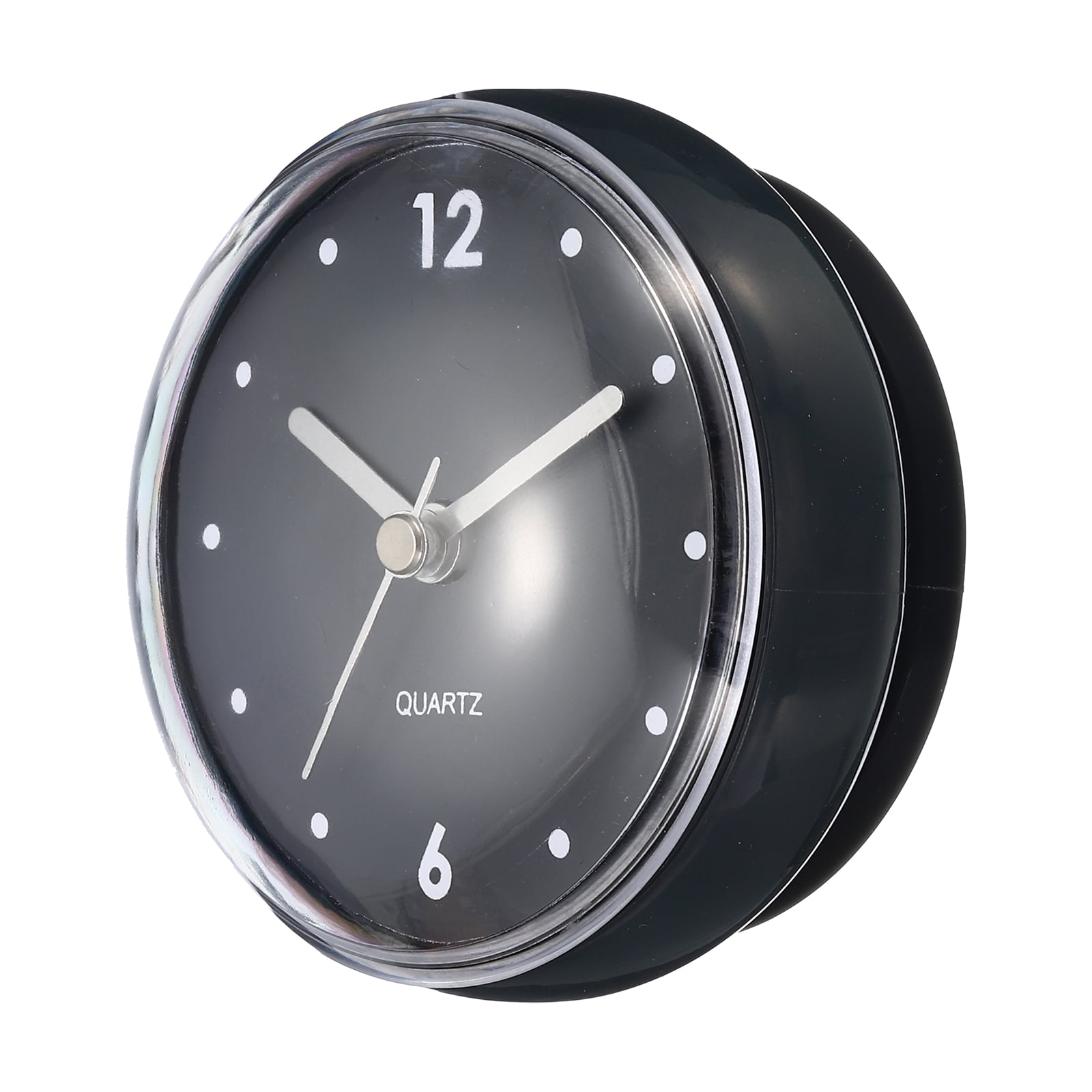 Waterproof Bathroom Clock Battery Operated Wall Clock with Black