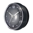 thumbnail image 1 of Waterproof Bathroom Clock Battery Operated Wall Clock with Black Suction Cup, Black, 1 of 7