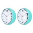 thumbnail image 1 of Waterproof Bathroom Clock Battery Operated Wall Clock with Suction Cup, Green 2 Pack, 1 of 7