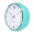 thumbnail image 1 of Waterproof Bathroom Clock Battery Operated Wall Clock with Suction Cup, Green, 1 of 7