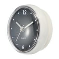 Waterproof Bathroom Clock Battery Operated Wall Clock with White