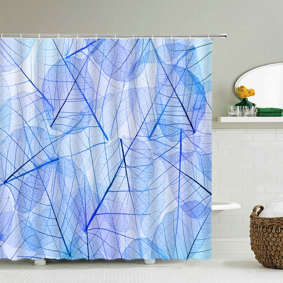 Waterproof Bathroom Curtains 3D Printing Flowers Shower Curtains Polyester Fabr