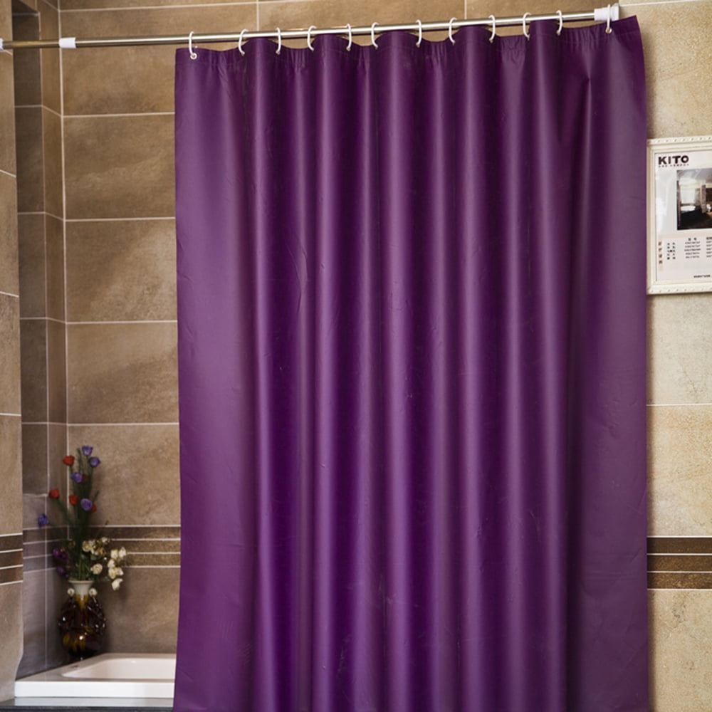 Purple Heavy Duty Waterproof PEVA Shower Curtain, 72" x 72"