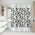 thumbnail image 1 of Waterproof Bathroom Shower Curtain with Hooks - No Drill Needed Decorative Toilet Partition Curtain with Reinforced Grommets and Weighted Hem for Home Dorm Hotel, 1 of 6