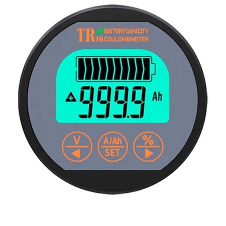 Waterproof Battery Monitor Battery Tester 80V 100A Caravan RV Motorhome UPS lithium iron lead-acid 999 AH