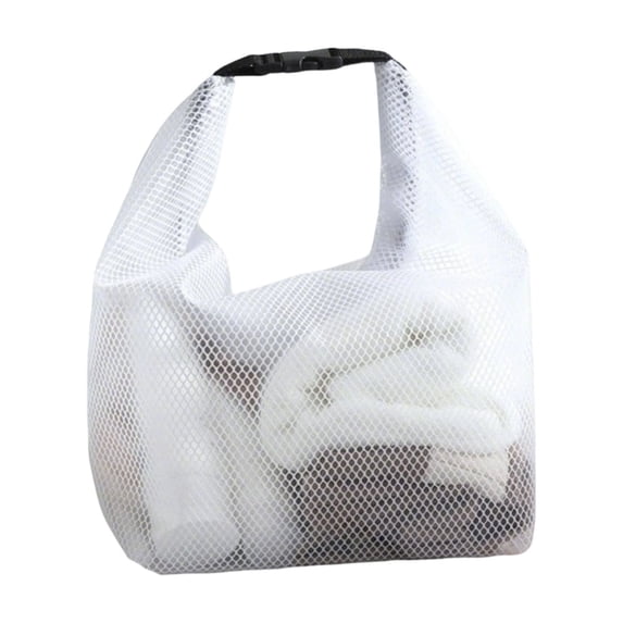 Waterproof Beach Bag Large Capacity EVA Dry Wet Tote,Sand-Proof Zippered Storage Duffel,Lightweight Portable Outdoor Gear for Travel Swim White 11 Inch