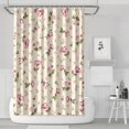 thumbnail image 1 of Waterproof Beautiful Colorful Floral Shower Curtain 72x72 Inch Boho Style Polyester Unique Shower Curtain for Bathroom Hotel Home Decor with 12 Plastic Hooks, 1 of 5
