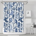 thumbnail image 1 of Waterproof Beautiful Colorful Floral Shower Curtain 72x72 Inch Boho Style Polyester Unique Shower Curtain for Bathroom Hotel Home Decor with 12 Plastic Hooks, 1 of 5