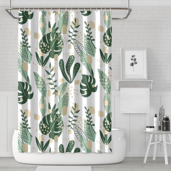 Waterproof Beautiful Colorful Floral Shower Curtain 72x72 Inch Boho Style Polyester Unique Shower Curtain for Bathroom Hotel Home Decor with 12 Plastic Hooks