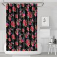 thumbnail image 1 of Waterproof Beautiful Colorful Floral Shower Curtain 72x72 Inch Boho Style Polyester Unique Shower Curtain for Bathroom Hotel Home Decor with 12 Plastic Hooks, 1 of 5