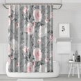 thumbnail image 1 of Waterproof Beautiful Colorful Floral Shower Curtain 72x72 Inch Boho Style Polyester Unique Shower Curtain for Bathroom Hotel Home Decor with 12 Plastic Hooks, 1 of 5