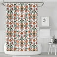 thumbnail image 1 of Waterproof Beautiful Colorful Floral Shower Curtain 72x72 Inch Boho Style Polyester Unique Shower Curtain for Bathroom Hotel Home Decor with 12 Plastic Hooks, 1 of 5
