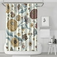 thumbnail image 1 of Waterproof Beautiful Colorful Floral Shower Curtain 72x72 Inch Boho Style Polyester Unique Shower Curtain for Bathroom Hotel Home Decor with 12 Plastic Hooks, 1 of 5