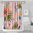 thumbnail image 1 of Waterproof Beautiful Colorful Floral Shower Curtain 72x72 Inch Boho Style Polyester Unique Shower Curtain for Bathroom Hotel Home Decor with 12 Plastic Hooks, 1 of 5