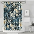 thumbnail image 1 of Waterproof Beautiful Colorful Floral Shower Curtain 72x72 Inch Boho Style Polyester Unique Shower Curtain for Bathroom Hotel Home Decor with 12 Plastic Hooks, 1 of 5