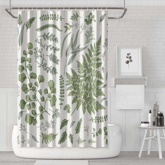 Waterproof Beautiful Colorful Floral Shower Curtain 72x72 Inch Boho Style Polyester Unique Shower Curtain for Bathroom Hotel Home Decor with 12 Plastic Hooks